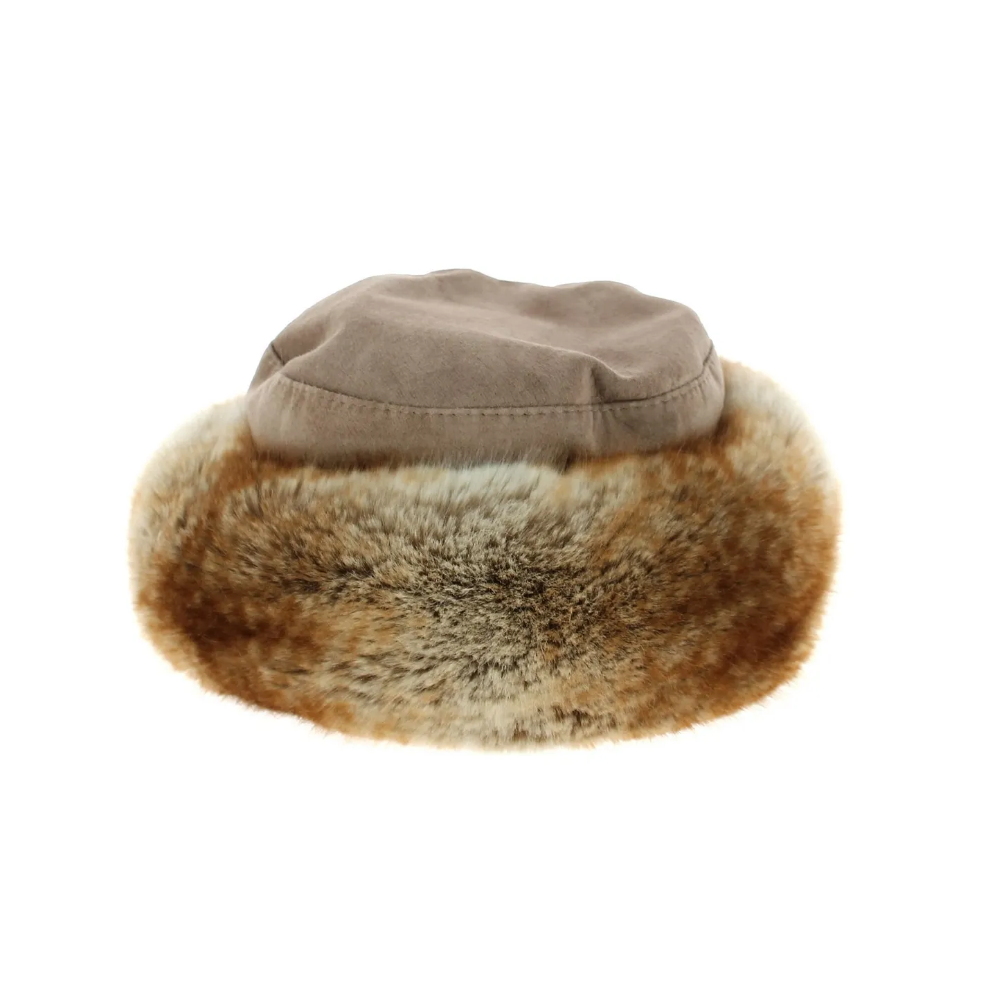 Toque Nastasia Cuir & Fausse Fourrure Beige- Traclet Reference : 8631 | Chapellerie Traclet