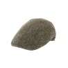 Khaki Harris Tweed Flat Cap - Traclet Reference: 8634 | Traclet Hat Shop
