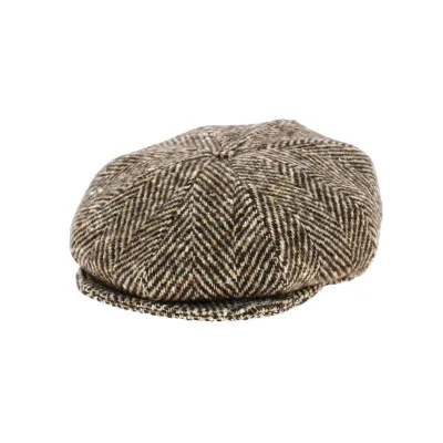 Brown Wool 8-Panel Cap - Traclet Reference: 8635 | Chapellerie Traclet