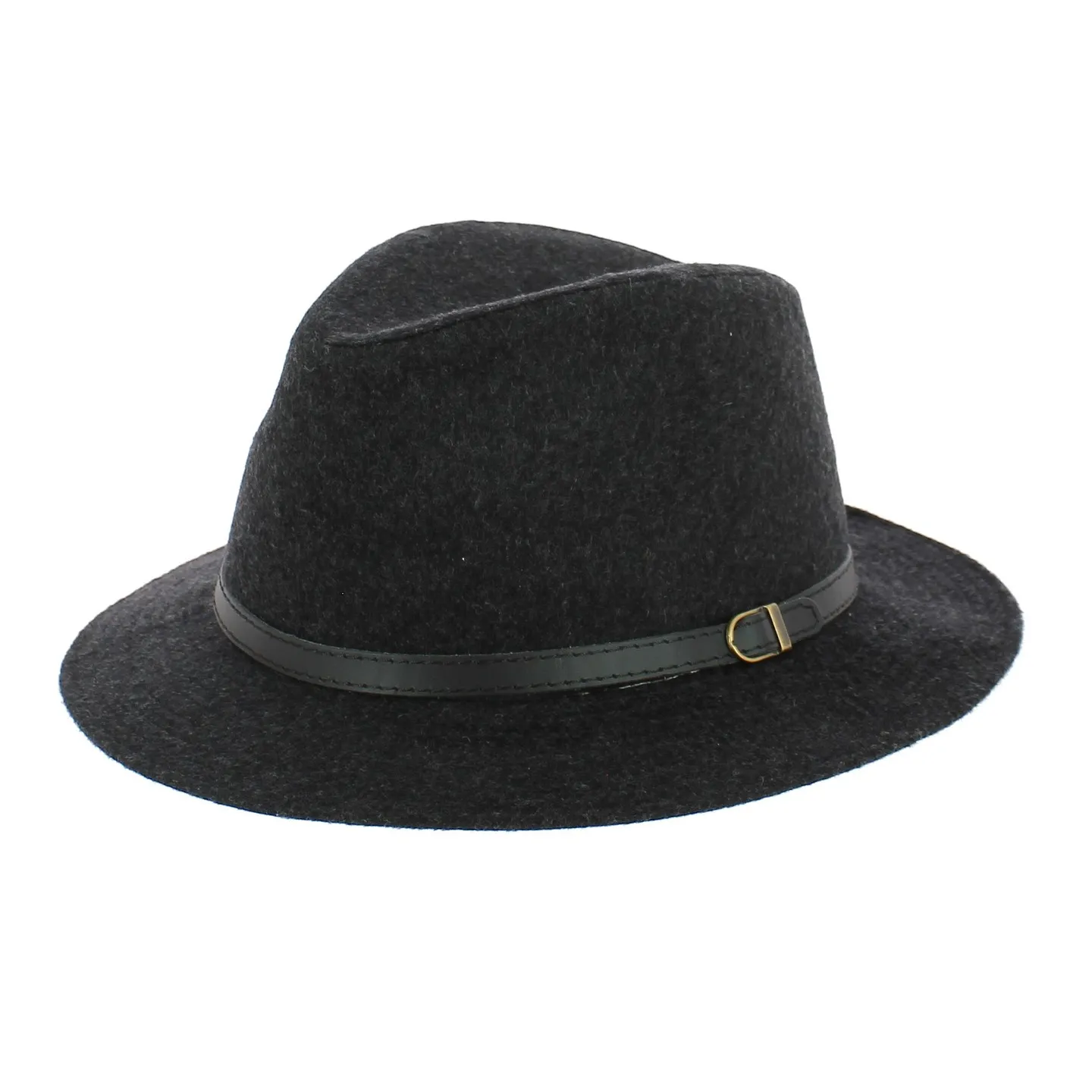 Chapeau Traveller Florentino Laine Anthracite- Fléchet  Reference : 8637 | Chapellerie Traclet