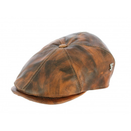 Leather gavroche cap