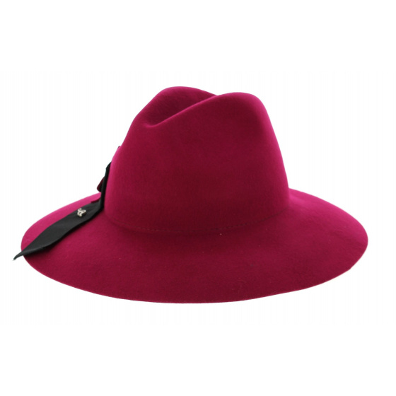 Chapeau Cabernet Rouge Feutre Laine- Fléchet