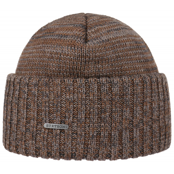 Wisconsin Wool Cuffed Beanie Brown-Stetson