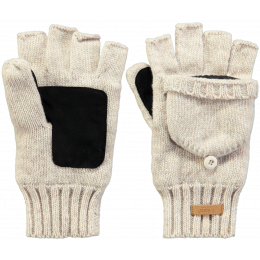 Silje Beige Wool Glove/Mittens - Barts