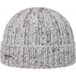 Grey Crest Hill Cashmere Beanie