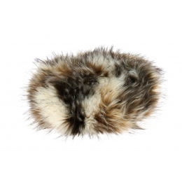 Toque Courchevel Fausse Fourrure Beige - Traclet