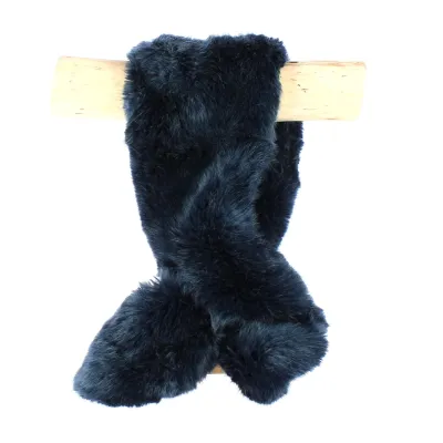 Megève Navy Blue Fur Neck Warmer - Traclet Hatters Reference: 8727 | Traclet Hatters