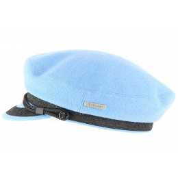 Marin Elven Blue Wool-Traclet Cap 