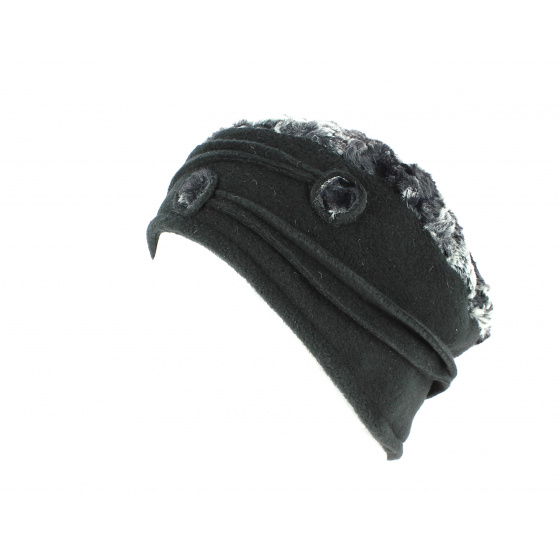 Annie White/Black Polar Beanie - Traclet
