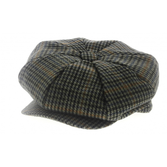 Fraisses Prince of Wales 8-panel Wool Cap - Traclet