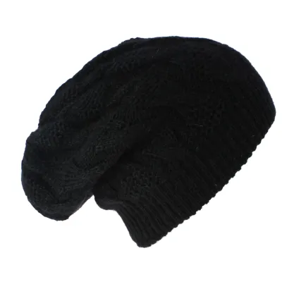 Flat Beanie Abigail Angora Black - Traclet Reference: 8736 | Traclet Hatmakers