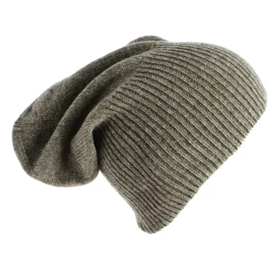 Classic Taupe Cashmere Beanie - Traclet  Reference: 8715 | Traclet Hat Shop