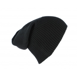 Bonnet Cachemire Classique Noir-Traclet