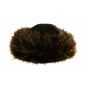 Women's Oxana Brown Leather Hat - Traclet