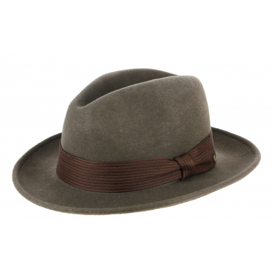 Brown Nelson Fedora Hat - Brixton