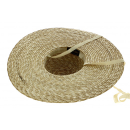 Eda Natural Straw Wide-Brimmed Hat - Traclet