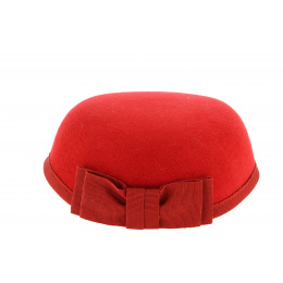 Carla Bruni Red Wool Felt Hat - Traclet