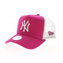 New York Yankees Essential Trucker Cap Pink/White - New Era