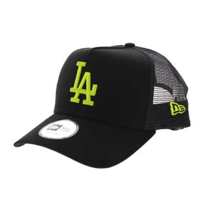 Casquette Los Angeles Dodgers Essential Noir/Fluo- New Era Reference : 8795 | Chapellerie Traclet