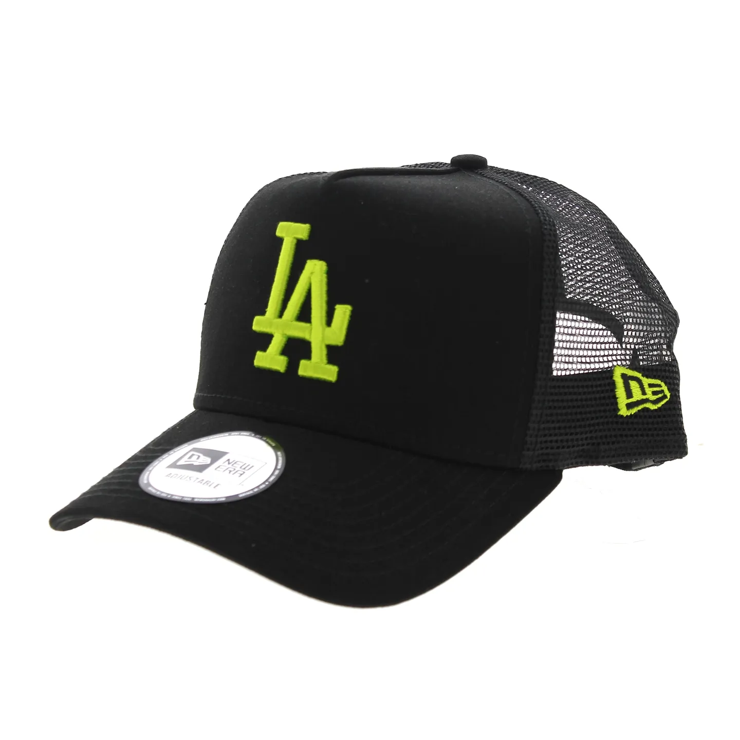 Casquette Los Angeles Dodgers Essential Noir/Fluo- New Era  Reference : 8795 | Chapellerie Traclet