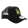 Casquette Los Angeles Dodgers Essential Noir/Fluo- New Era  Reference : 8795 | Chapellerie Traclet