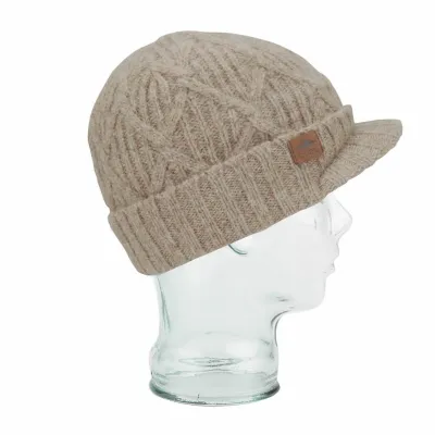 Bonnet The Yukon Brim Coal Beige Reference : 8800 | Chapellerie Traclet
