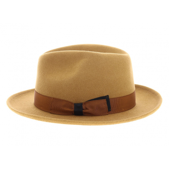 Bronze fedora hat