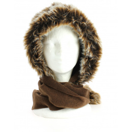 Polar fabric hood
