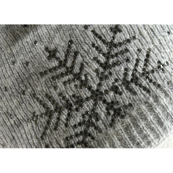 Bonnet Lara Lurex Gris - Kristo
