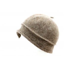 Béret- Bonnet City Laine Taupe- Traclet