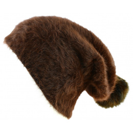 Bonnet Long Venice Angora Noir- Traclet