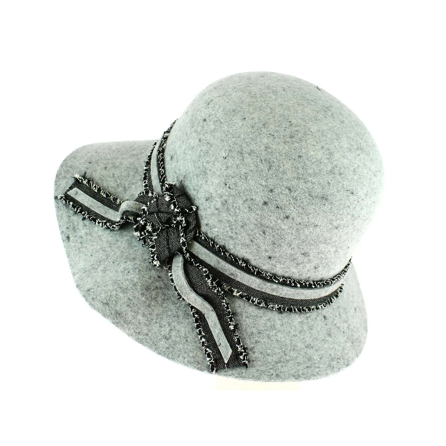 Capeline Alexa Feutre Laine Gris Clair- Traclet Reference : 8869 | Chapellerie Traclet