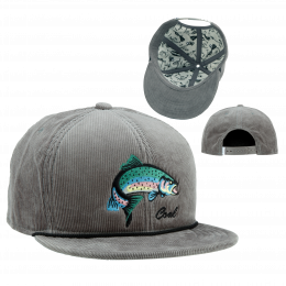 Fish Flat Visor Cap The Wilderness - Coal