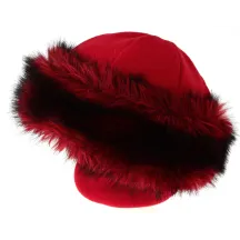 Chamonix Dark Red Fur Toque - Traclet Reference: 8874 | Chapellerie Traclet