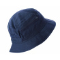Chapeau Bob en Tissu Bleu Marine- Traclet
