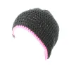 Bonnet basic reversible fushia et blanc- bonnet fabrique en france - Chapellerie Traclet Reference : 3155 | Chapellerie Traclet