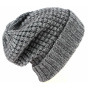 Bellevarde Grey Wool & Mohair Long Bonnet - Traclet