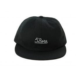 Black 6 Panel Cap 5Boro- Traclet