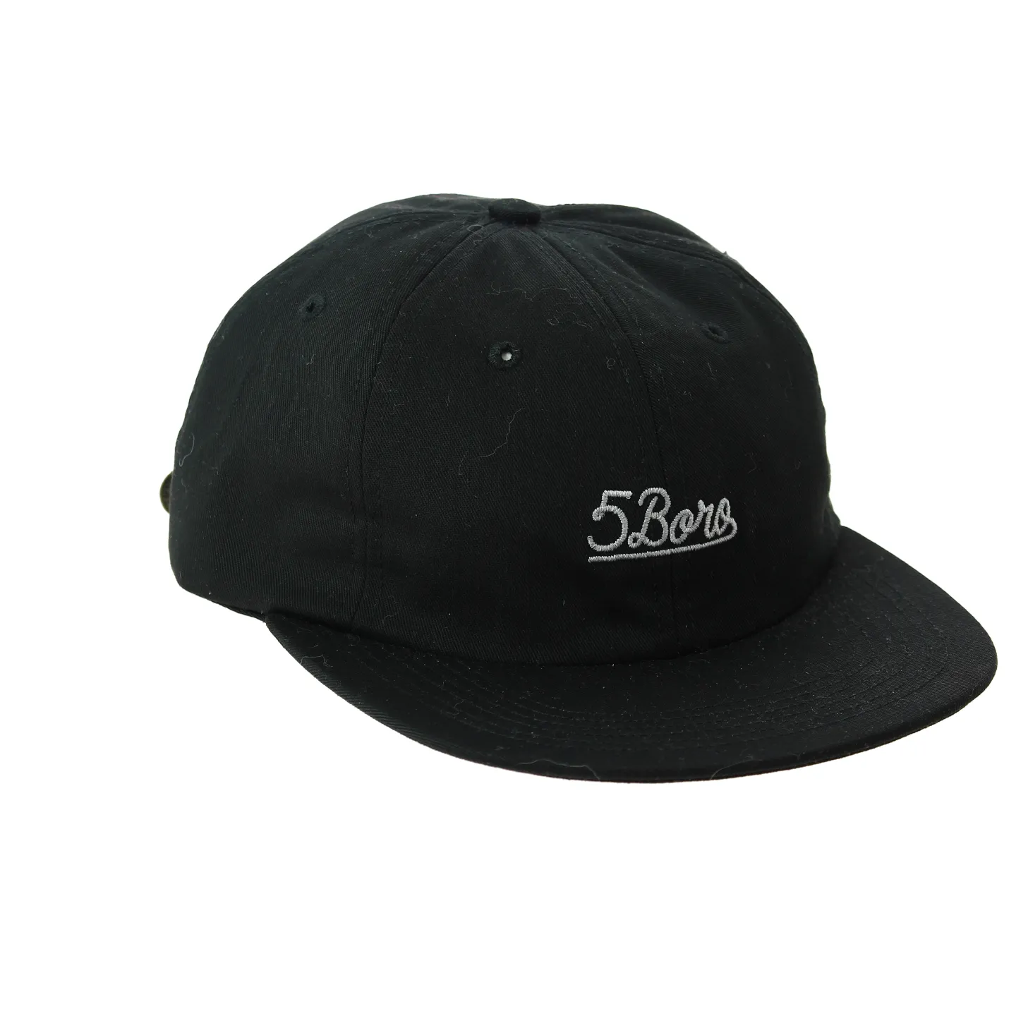 Black 6 Panel Cap 5Boro- Traclet Reference: 8895 | Chapellerie Traclet