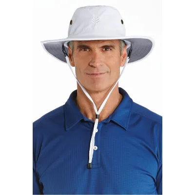 UV Protection Hat 50+ White/Grey - Coolibar Reference: 8902 | Traclet Hat Shop