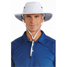 Leo Anti-UV 50+ Hat White/Grey- Coolibar