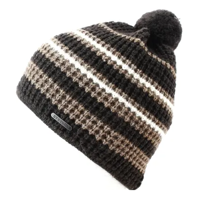 Brown Pompom Beanie - Stetson Reference: 8919 | Traclet Hat Shop