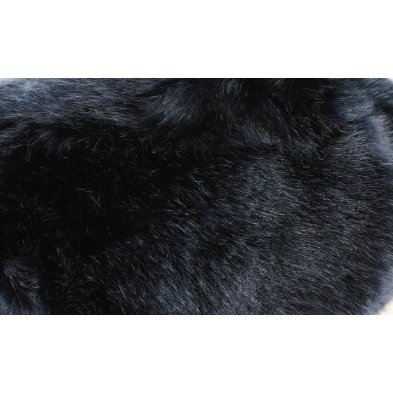 Navy Faux Fur Courchevel Toque - Traclet Navy Faux Fur Courchevel Toque - Traclet