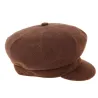 Brown Wool Spitfire Newsboy Cap - Kangol Reference: 8925 | Traclet Hat Shop