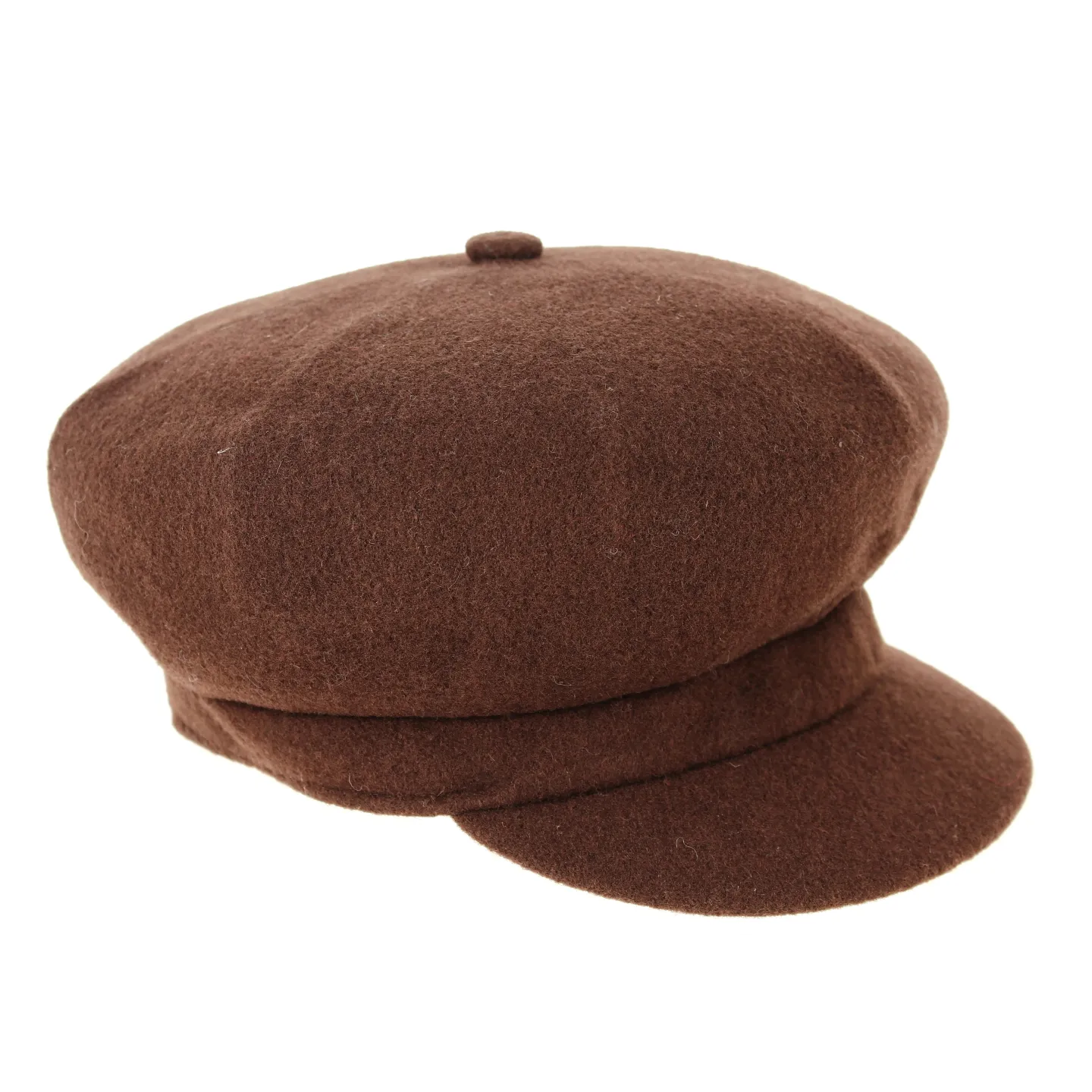 Brown Wool Spitfire Newsboy Cap - Kangol Reference: 8925 | Traclet Hat Shop