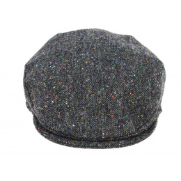 Children's Gray Virgin Wool Antrim Flat Cap - Hanna Hats