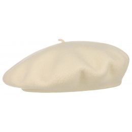 Cream Barascon Basque Beret - Traclet