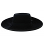 Black felt musketeer hat - Traclet