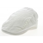 White Cotton Plasterer Flat Cap - Result Headwear