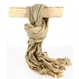 Chèche Torsade Beige Coton- Traclet